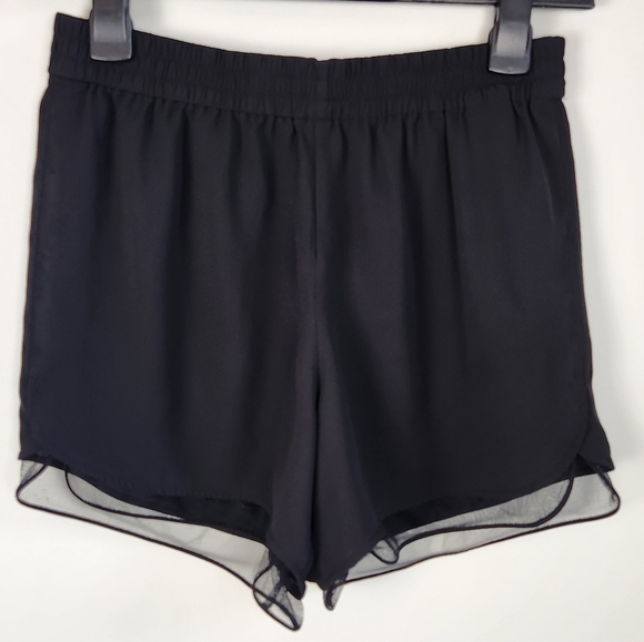 Aritzia Babaton Black Whimsigoth Dark Fairy Sheer Norbert Shorts Witchy Size S - Picture 2 of 13